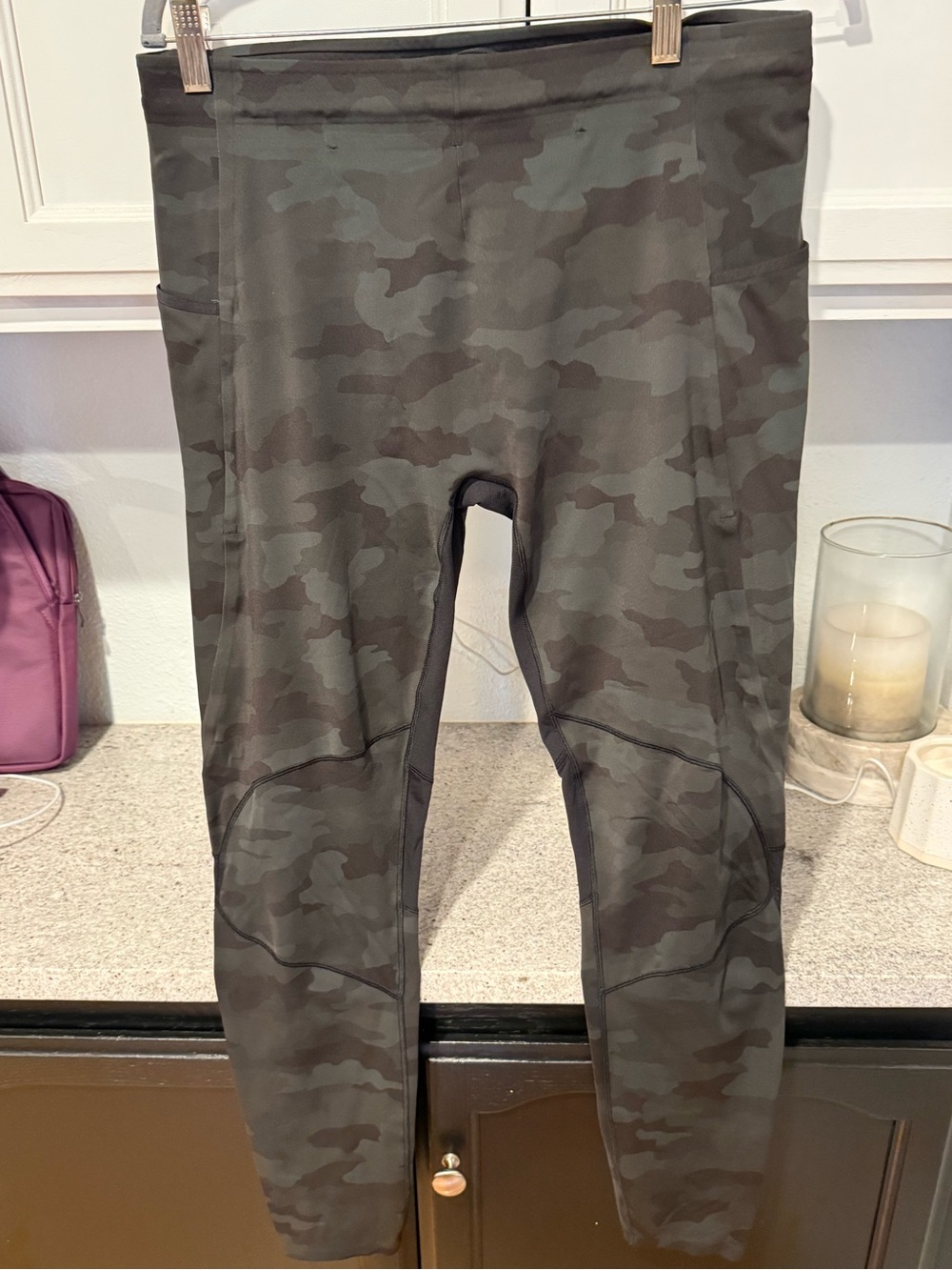 Mens Lululemon Leggings  - Olive Green